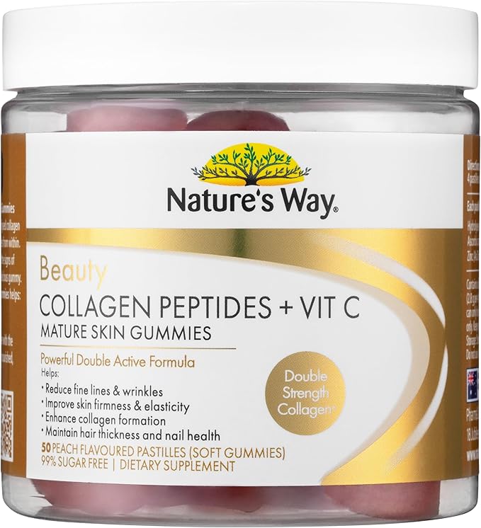 Nature's Way Beauty Collagen + Vitamin C Mature Skin Gummies 50