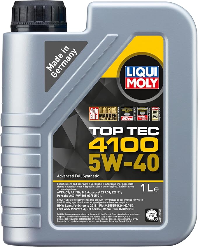 Liqui Moly Top Tec 4100 5W40 1L Engine Oil 9510