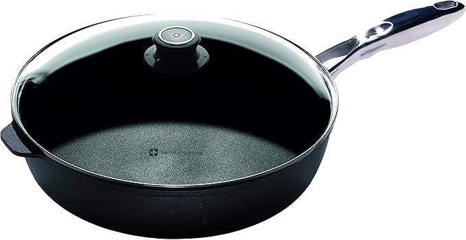 Swiss Diamond XD Induction Deep Saute Pan with Glass Lid 32 x 7.5cm