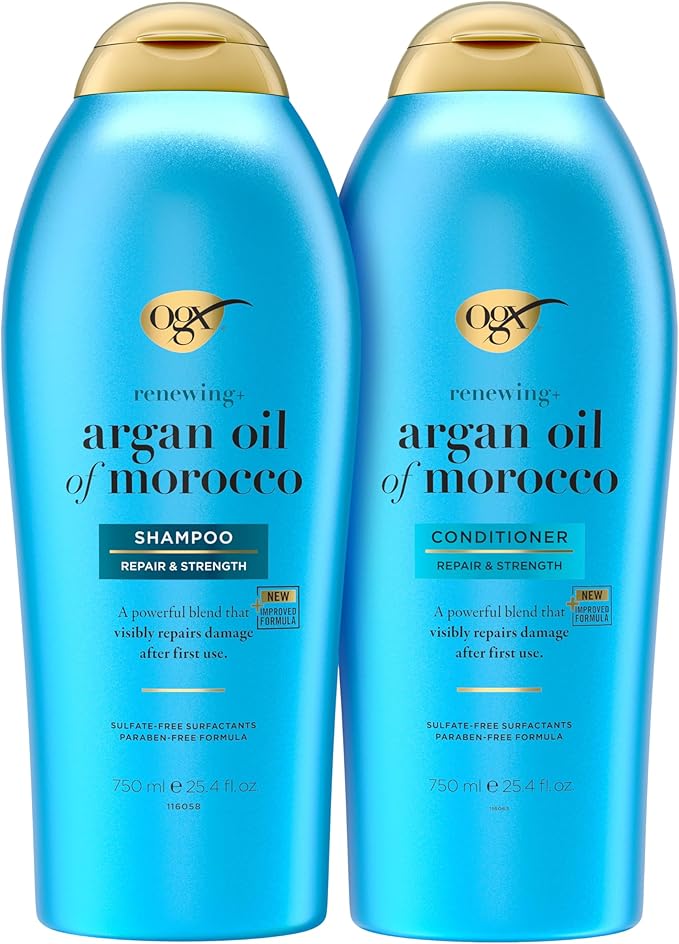 OGX Renewing + Argan Oil of Morocco Shampoo & Conditioner, 25.4 Ounce