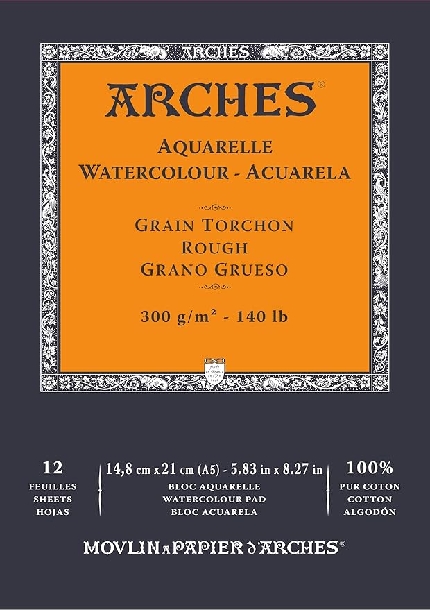 Arches Watercolour Pads - Rough - 300gsm - A5