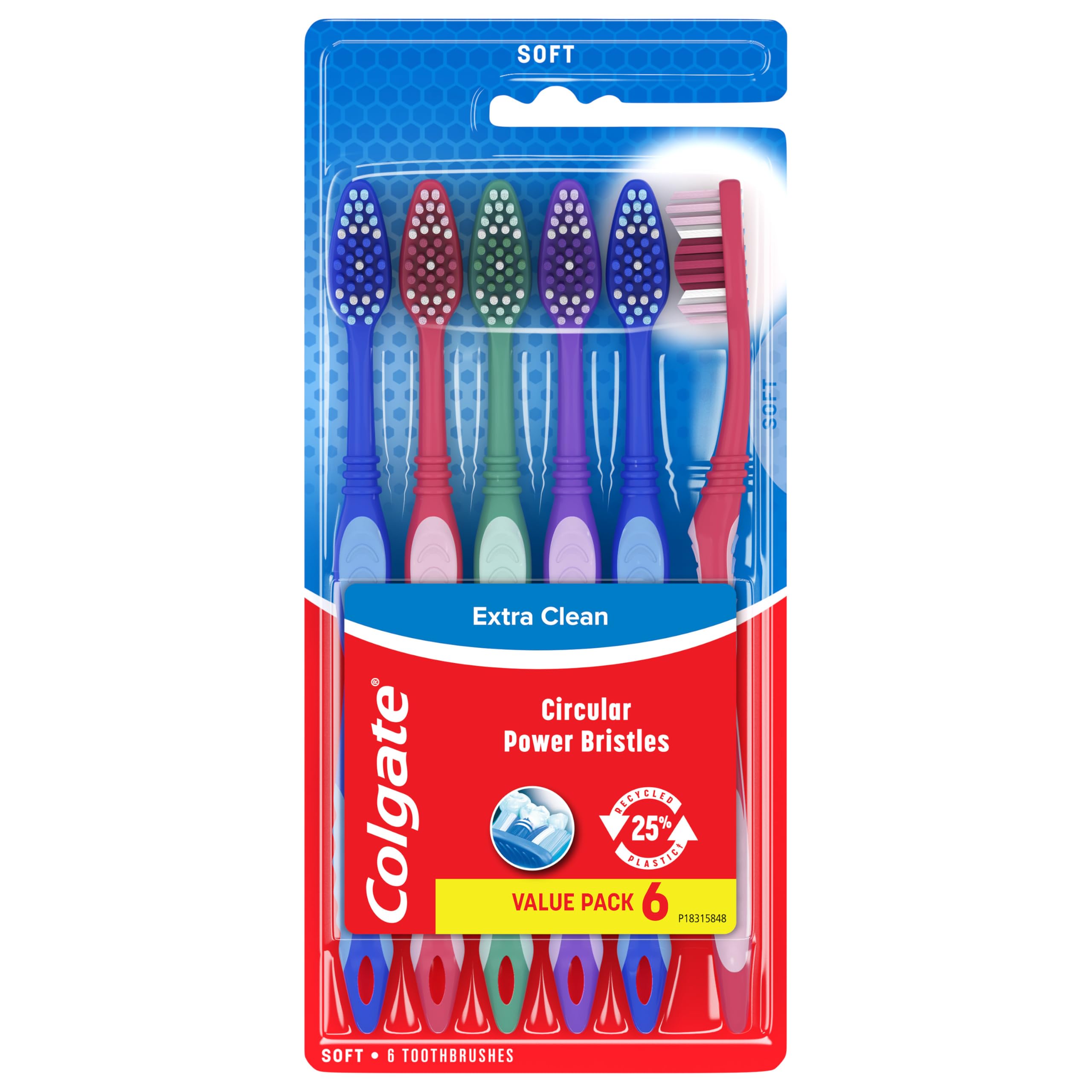 Colgate Extra Clean Medium Toothbrush 3 Pack