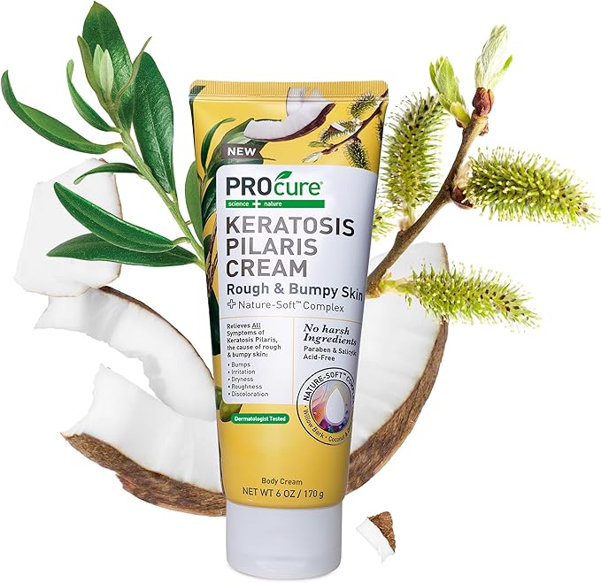 Procure Kerastosis Pilaris Cream For Rough & Bumpy Skin, 6oz / 170g