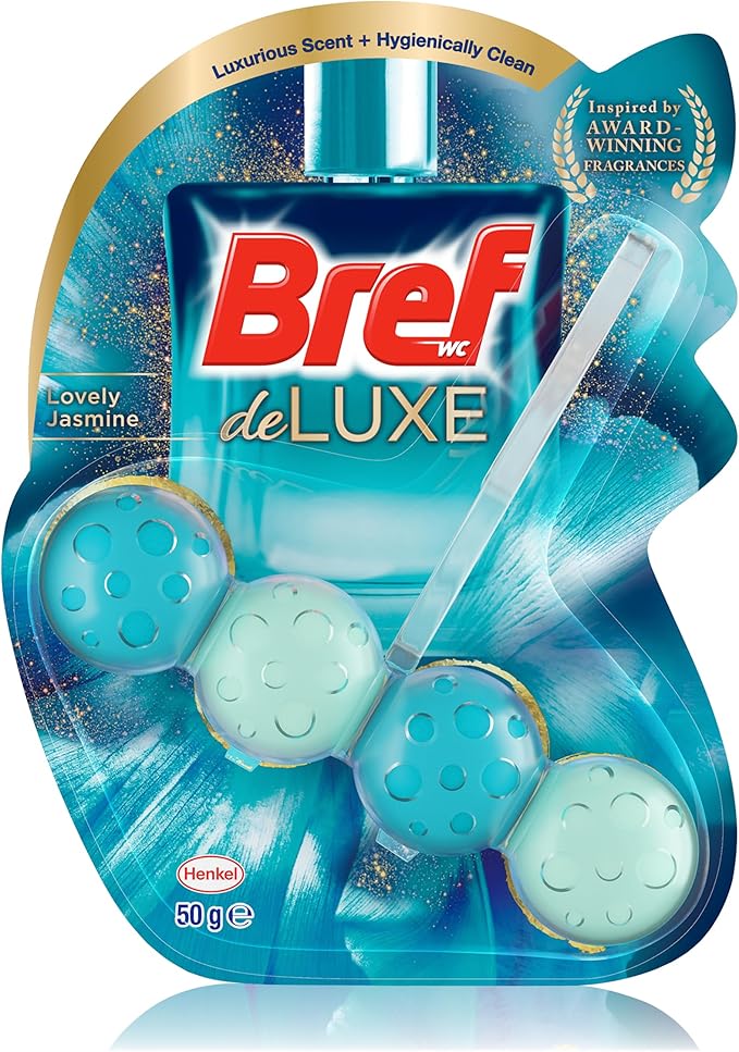 Bref Deluxe Lovely Jasmine Rim Block Toilet Cleaner 50g