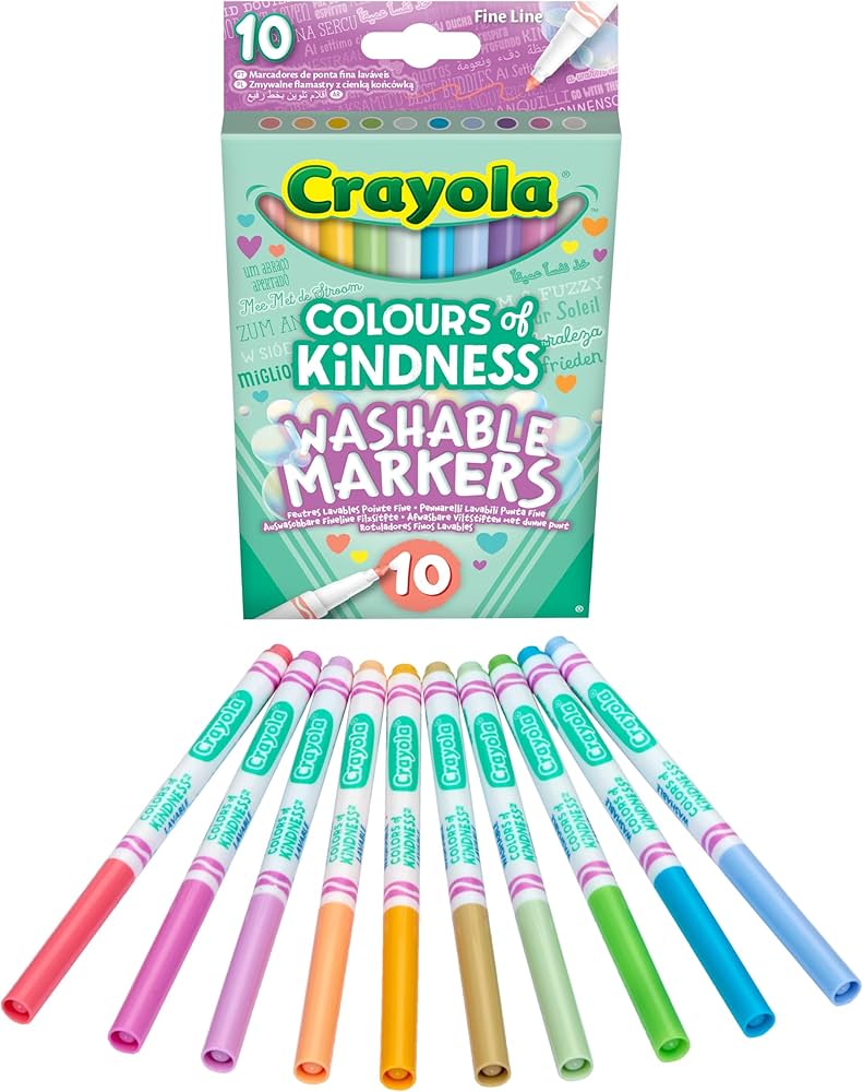 Crayola Colors of Kindness Washable Markers 10 Pack