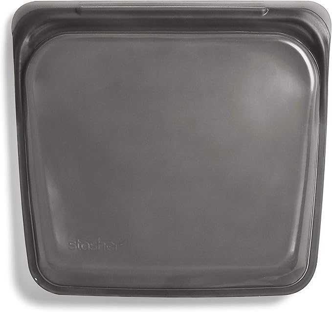 Stasher Silicone 828ml/19cm Reusable Sandwich Bag - Black