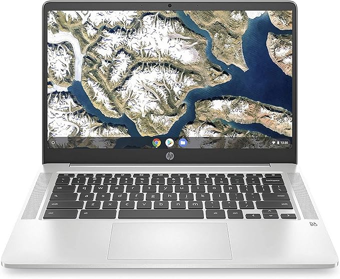 HP Chromebook 14 Full HD Celeron Laptop - 4GB, 64GB with Sleeve and Mouse
