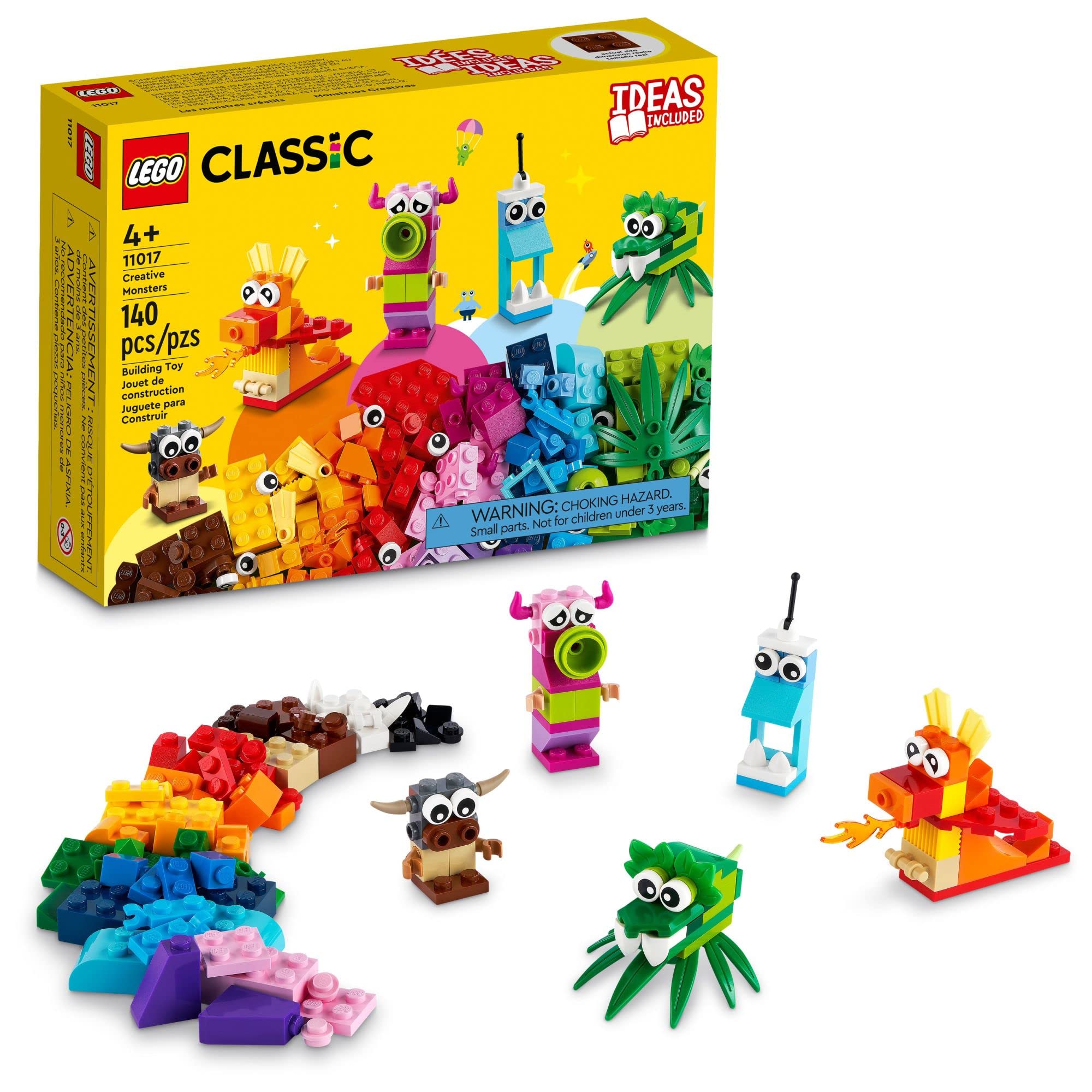 LEGO Classic Creative Monsters 11017 Building Kit; Includes 5 Monster