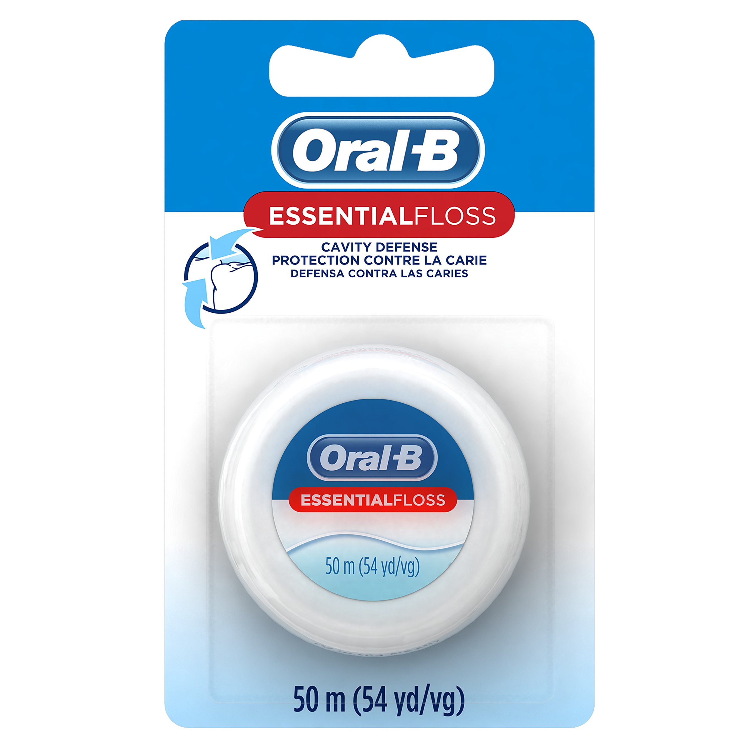 Oral-B Essential Floss Mint Waxed, 54 Yd (Pack of 24)