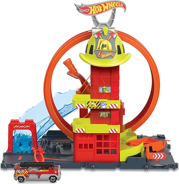 Hot Wheels City - Super Loop Fire Station
