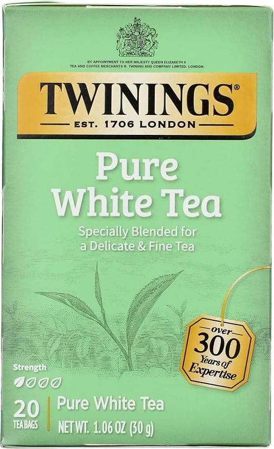 Twinings of London Fujian Chinese Pure White Tea : Box of 20 Tea Bags