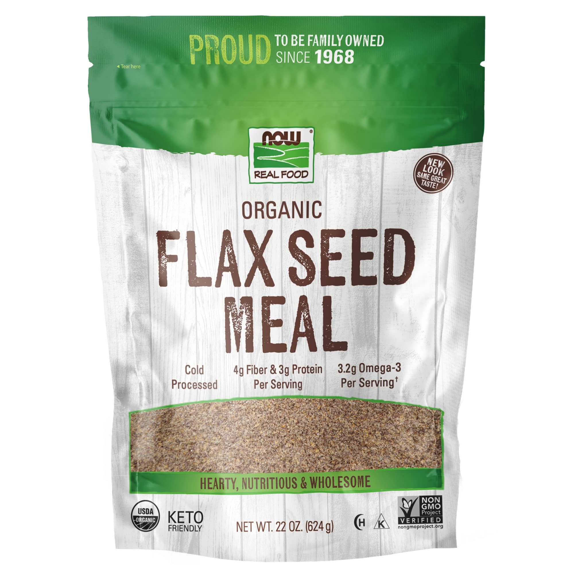 Now Foods Flax Seed Meal Organic 22 oz
