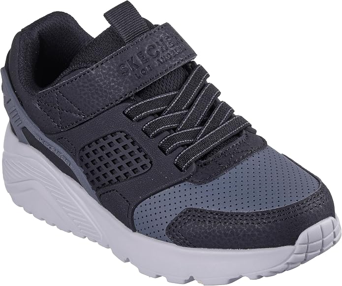 Skechers Kids' Uno Lite - Delodox Black/Black Size 4 Unisex US | AfterPay Available
