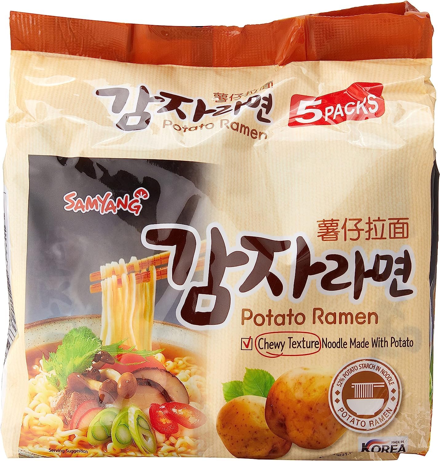 Samyang Potato Ramen 5 Pack x 120g