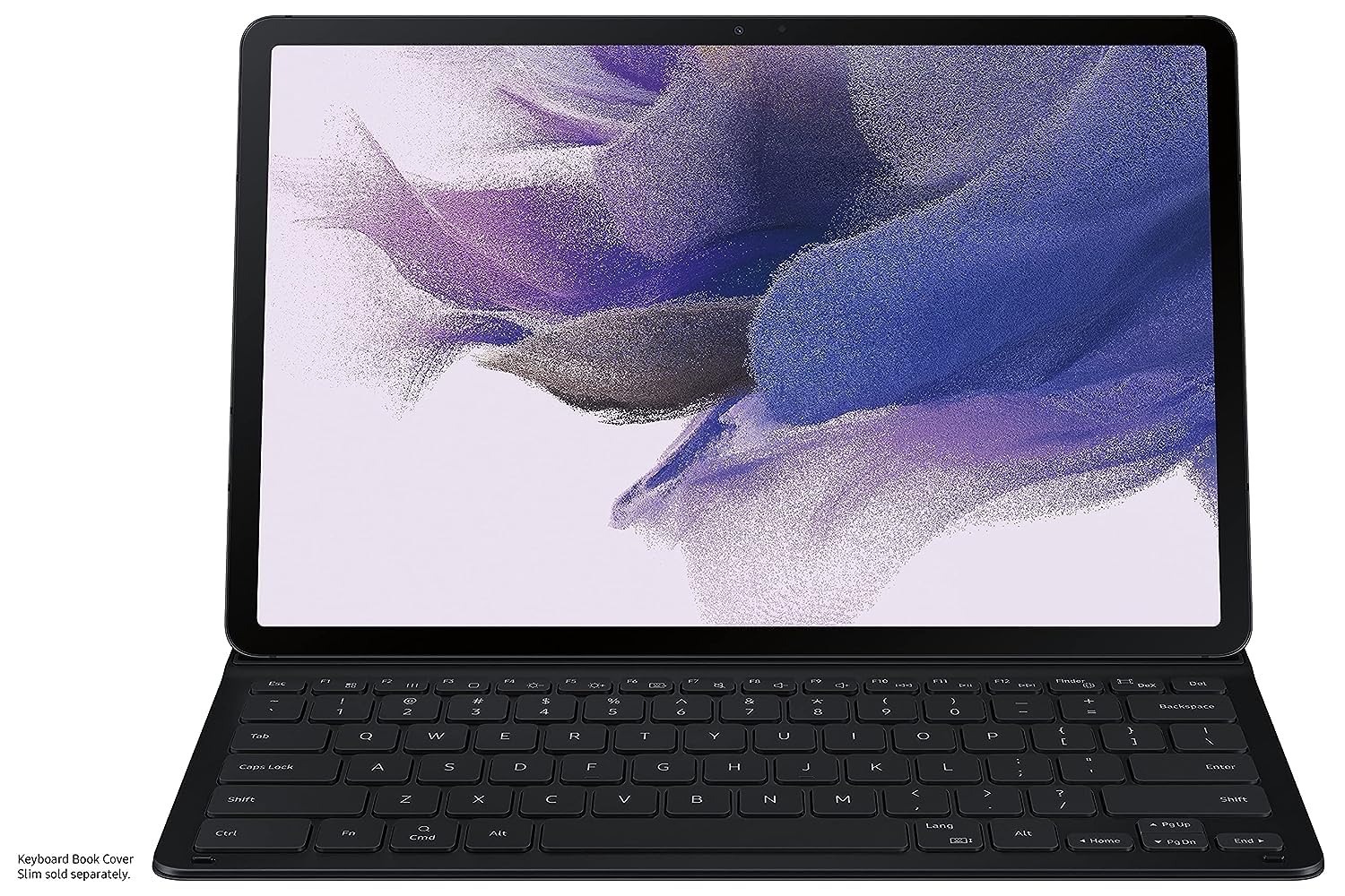 Samsung Galaxy Tab S7+ | S7 FE | S8+ Book Cover Keyboard Slim - Black