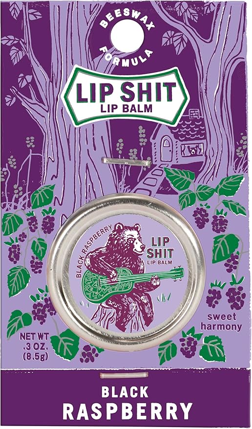 Blue Q - Lip Balm Beeswax Black Raspberry