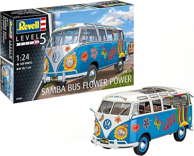 Revell 1/24 VW T1 Samba Bus Flower Power
