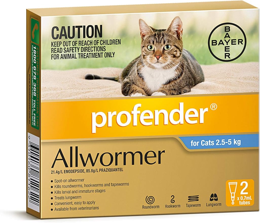 Profender All Wormer For Medium Cats