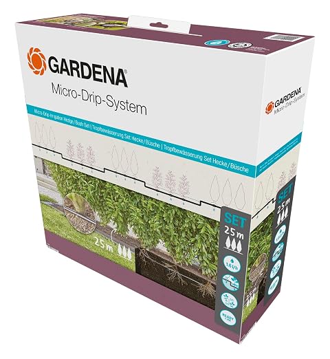 Gardena 15 Stakes 25 M Irrigation Kit Clear