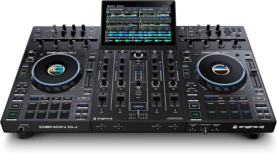 Denon DJ Prime 4 + Plus Standalone 4-Ch DJ System w/ 10'' Screen