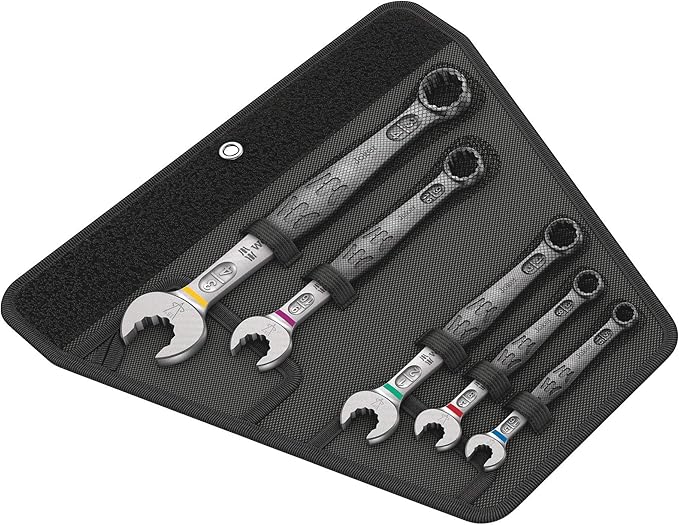 Wera 05020240001 6003 Joker 5 Imperial Set 1 Combination Wrench Set, Imperial