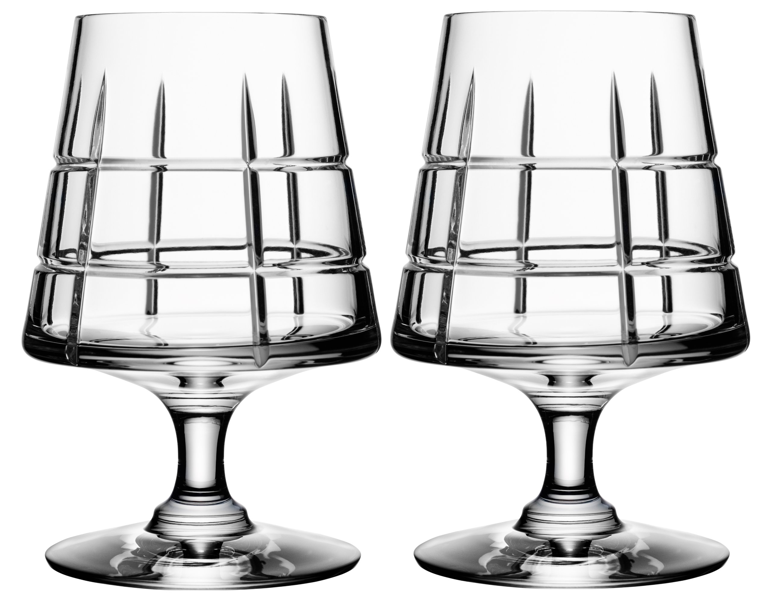 Orrefors Street Cognac Pair