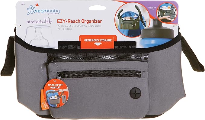 Dreambaby Strollerbuddy Ezy-Reach Organizer (Slate Grey)