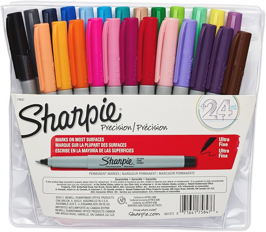 Sharpie 2 Pack Ultra Fine Permanent Marker - Black
