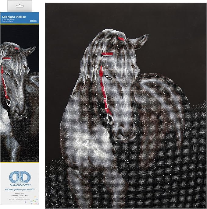 Diamond Dotz Art Kit, Midnight Stallion