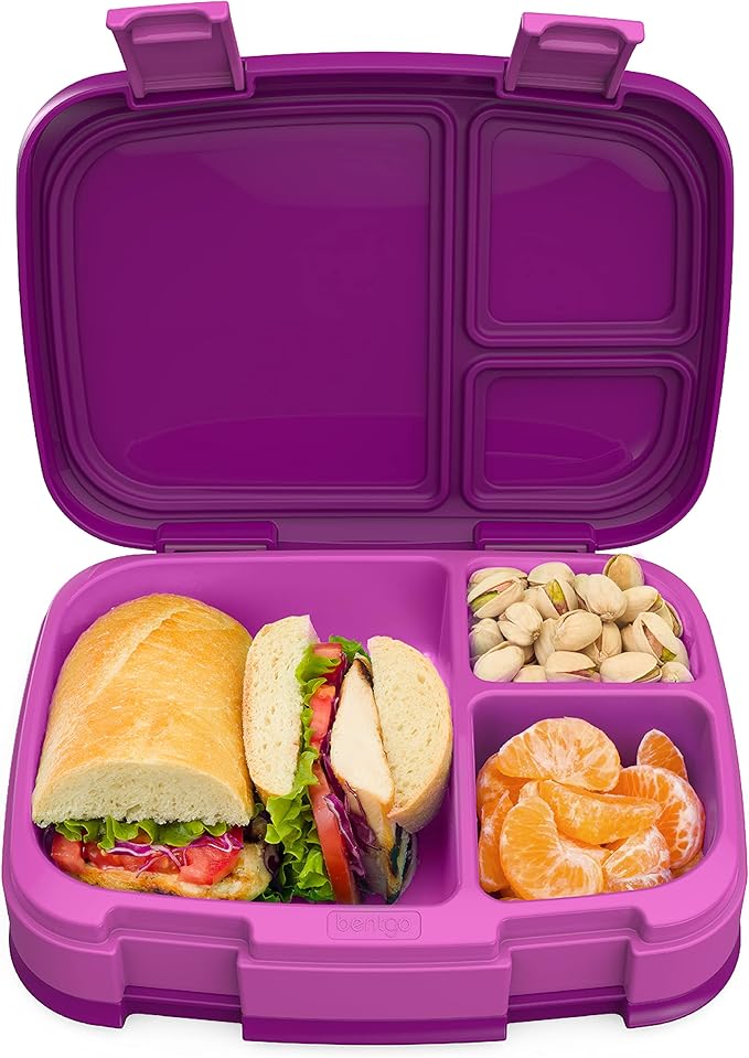 Bentgo Lunch Box With Compartment Bento-Style Lunchbox Container Blue