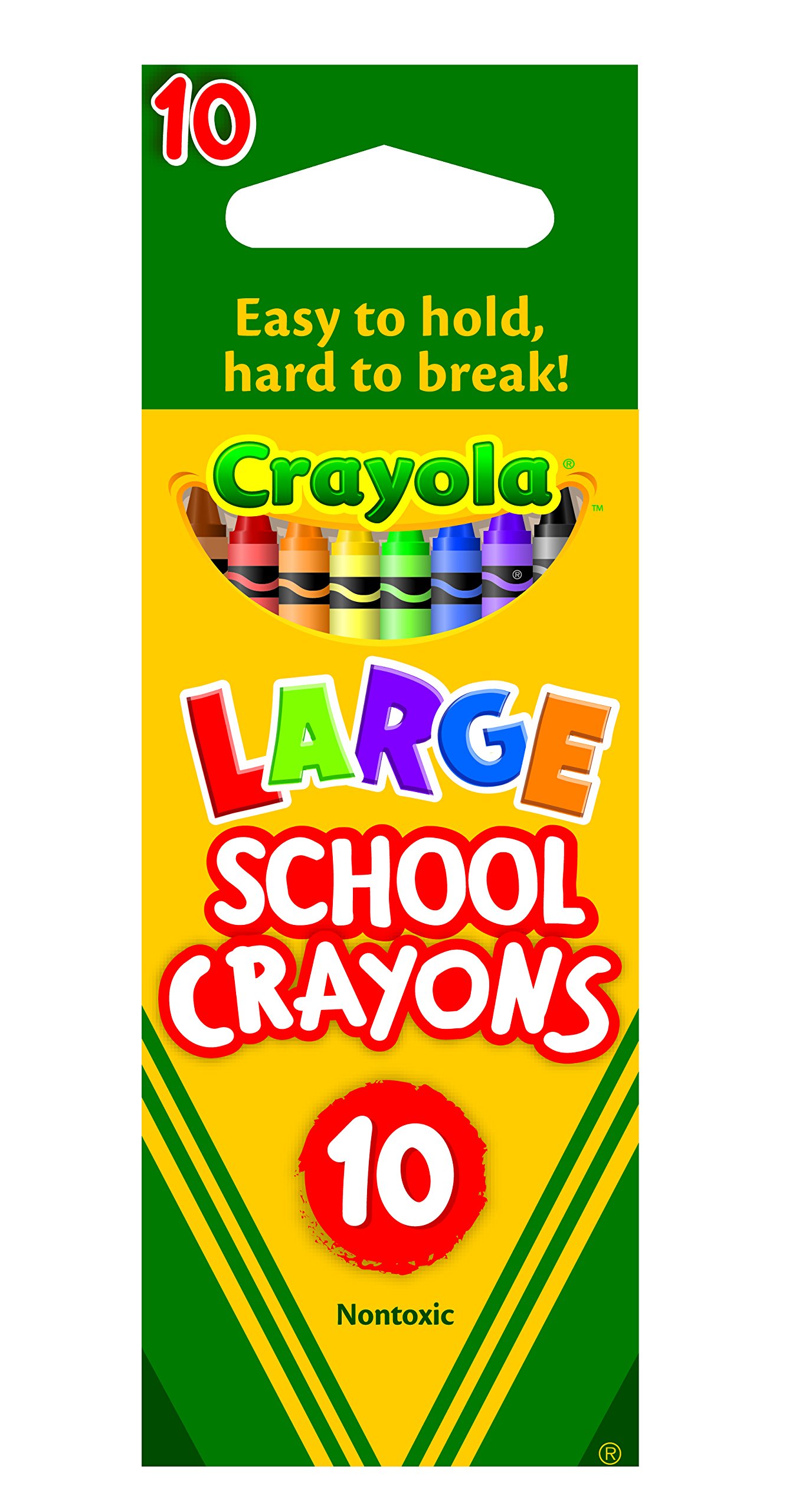 Crayola Large School Crayons 10 Pack