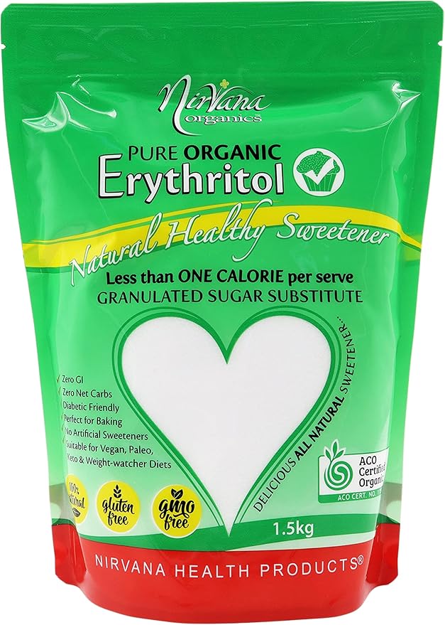 Nirvana Organics Erythritol Pure Organic 1.5kg