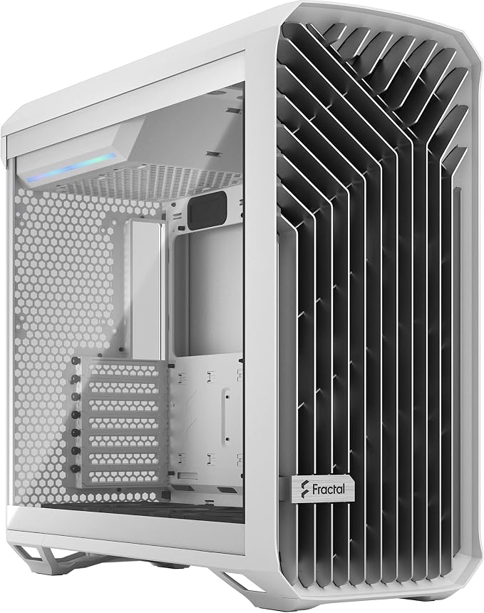 Fractal Design Torrent FD-C-TOR1A-03 Tempered Glass Clear Tint E-ATX Mid-Tower Case White