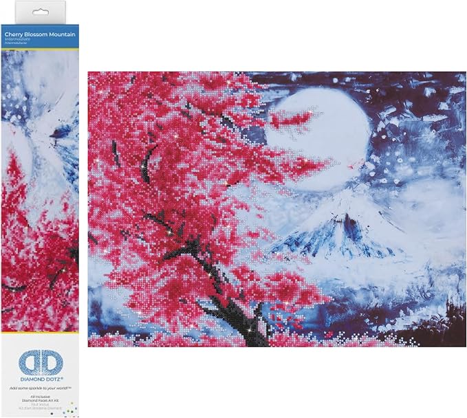 Cherry Blossom Mountain - Diamond Art Kit - DD9.015 - Diamond Dotz