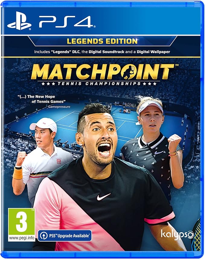 Playstation PS4 Matchpoint Tennis Championships Legends Edition Clear