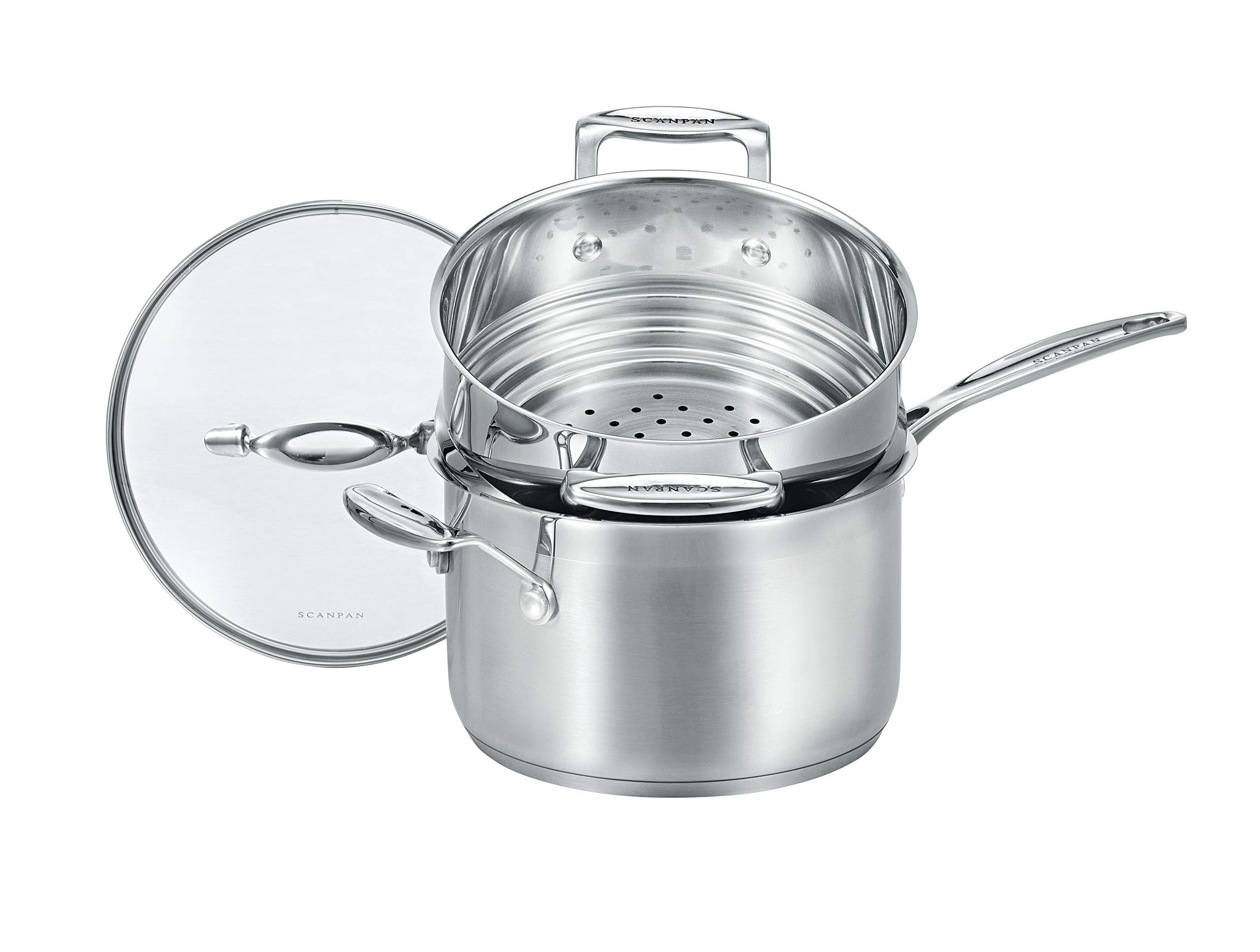 Scanpan Impact Saucepan with Multi Steamer, 20 cm