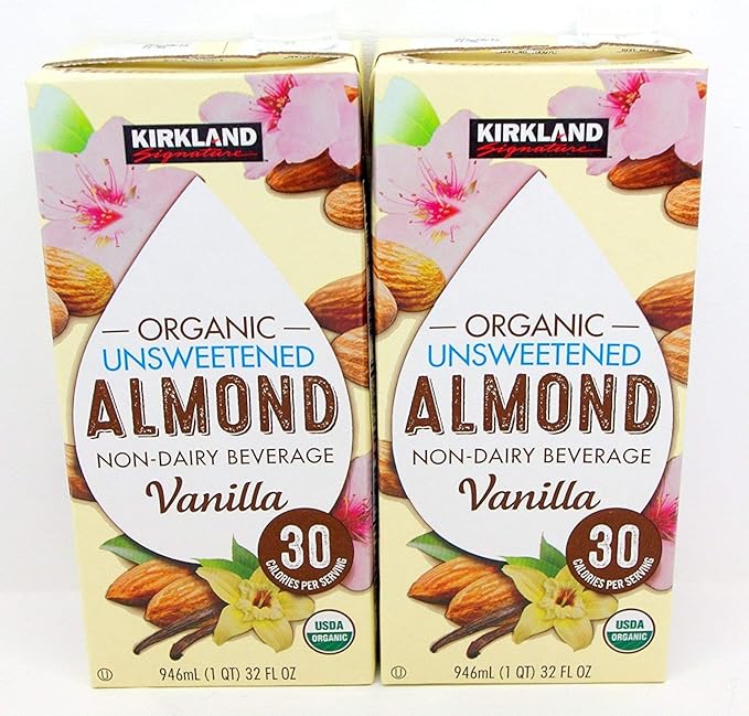 Kirkland Organic Unsweetened almond Non-Dairy Beverage/Milk Vanilla 2