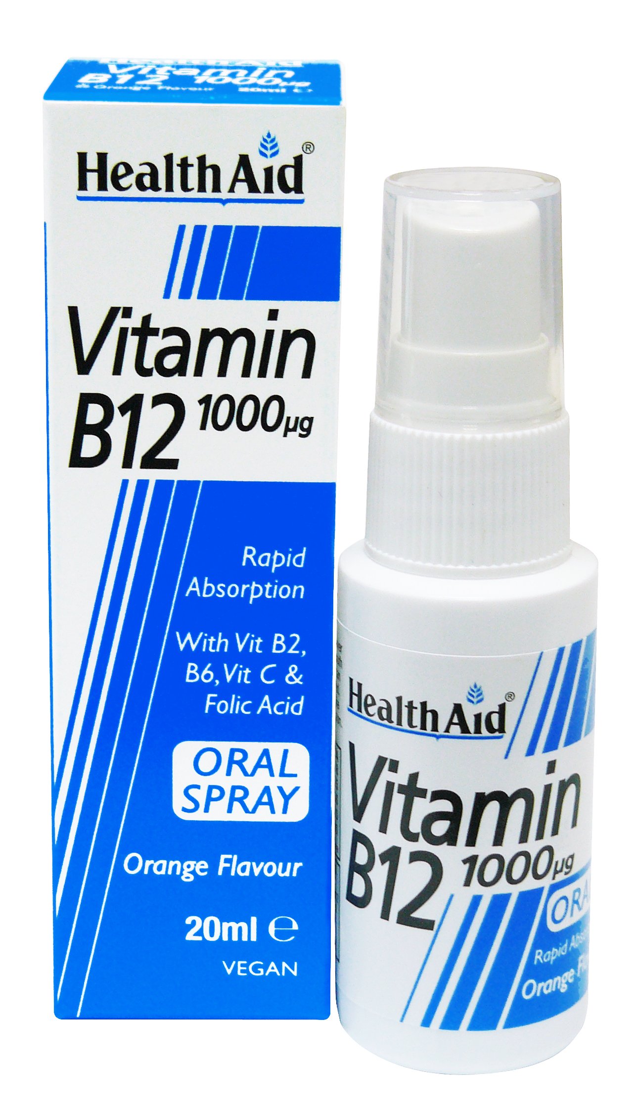 Health Aid, Vitamin B12 1000g Spray - 20 ml