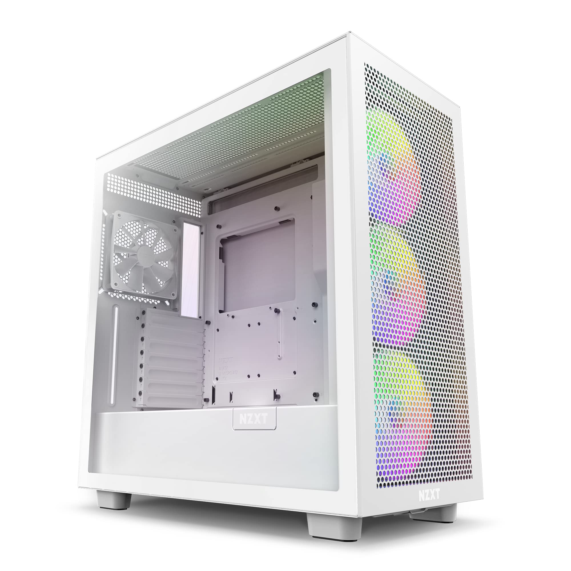 NZXT H7 Flow RGB (2024) Mid-Tower ATX Airflow Case - White