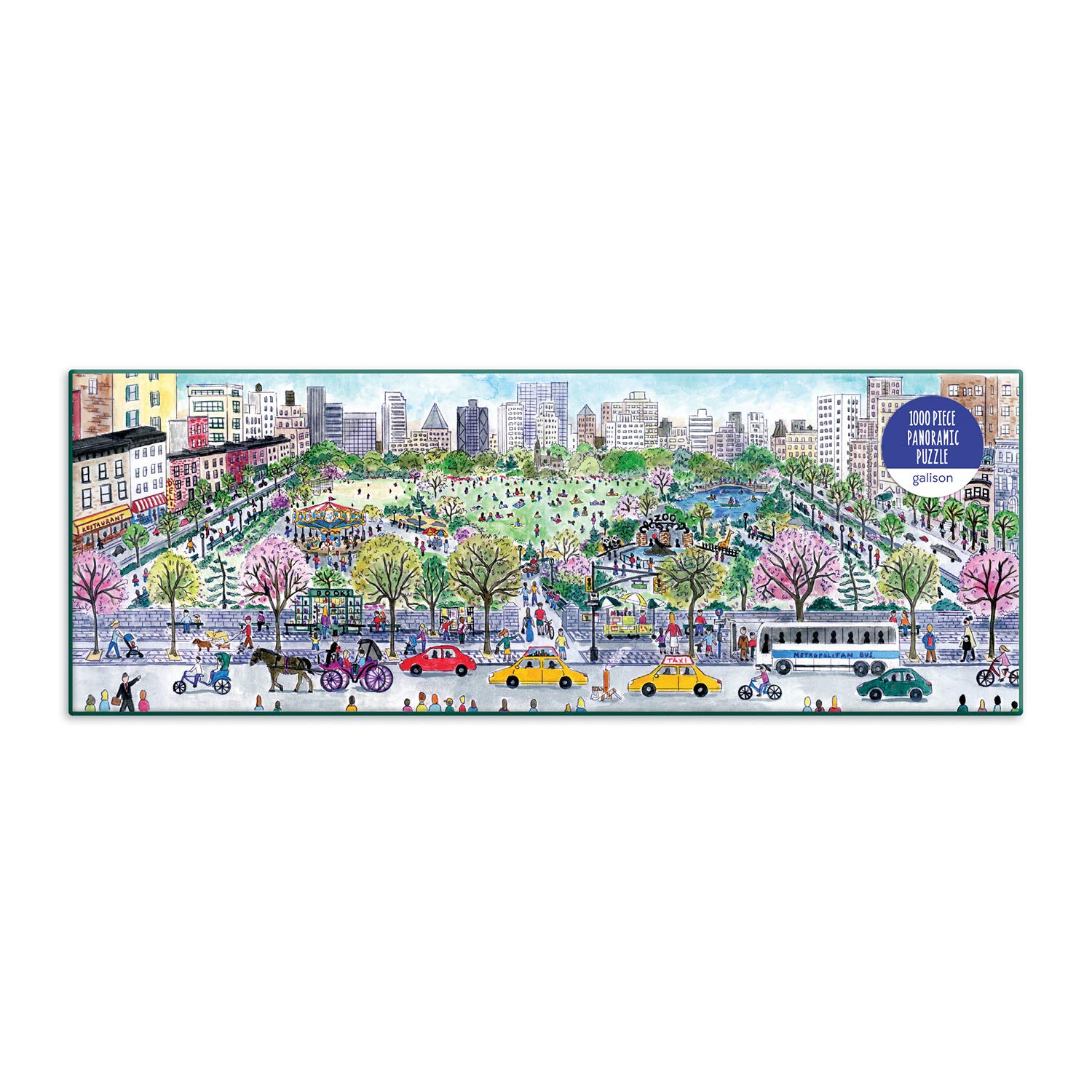 Michael Storrings Cityscape 1000 Piece Panoramic Puzzle by Galison