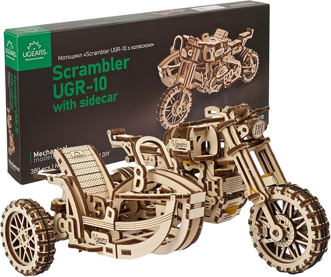 Ugears - Scrambler UGR-10 with Sidecar