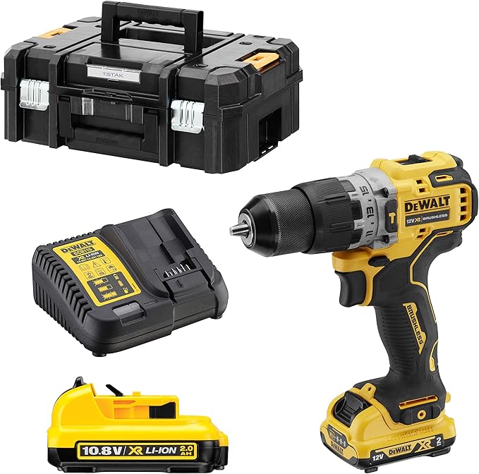 DeWalt 12V Cordless Combi Drill, UK Plug, DCD706D2-GB