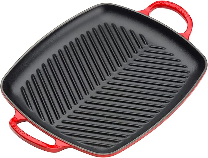 Le Creuset Signature Cast Iron Rectangular Grill 30cm Cerise Red