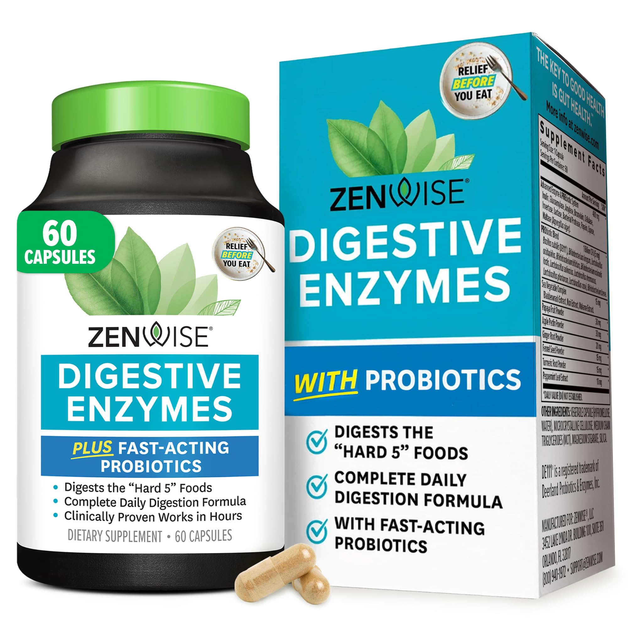Zenwise Digestive Enzymes 180 Caps
