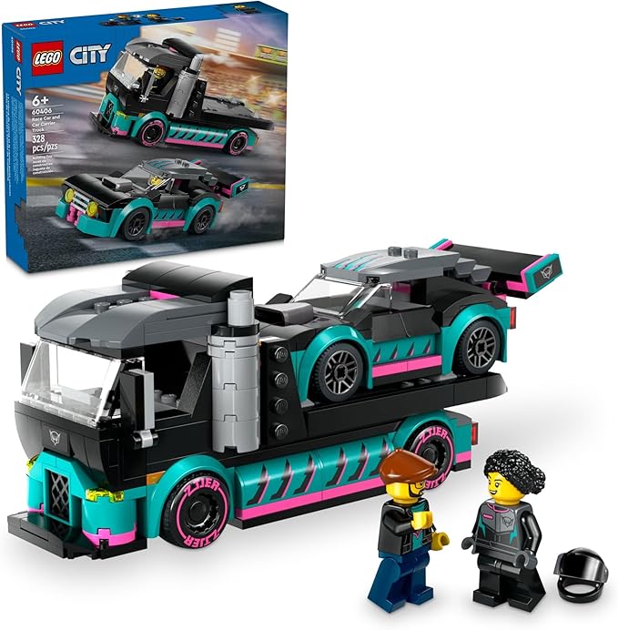 LEGO 60406 City Race Car and Car Carrier Truck