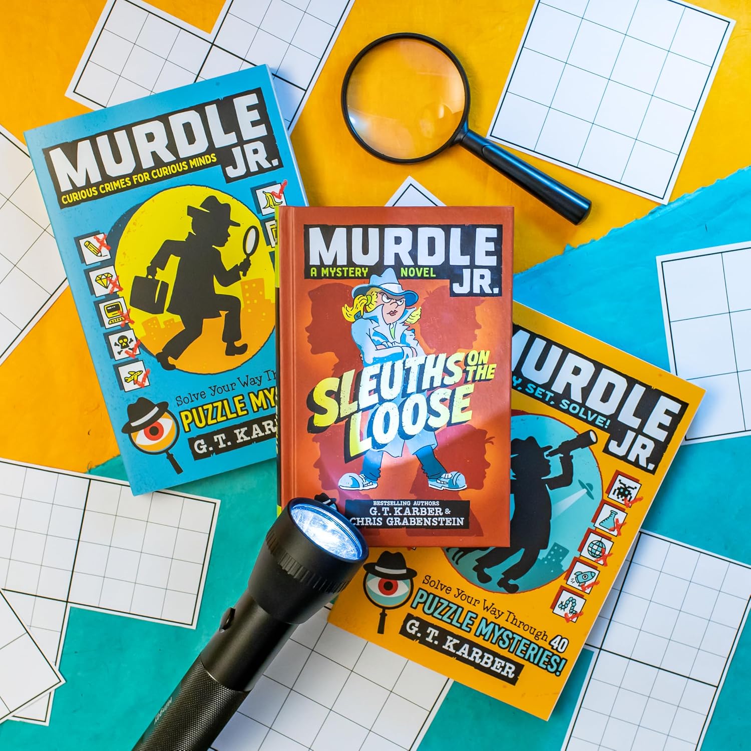 Murdle Jr.: Ready, Set, Solve!: Solve Your Way Through 40 Puzzle Mysteries!: 2 Paperback – 27 May 2025