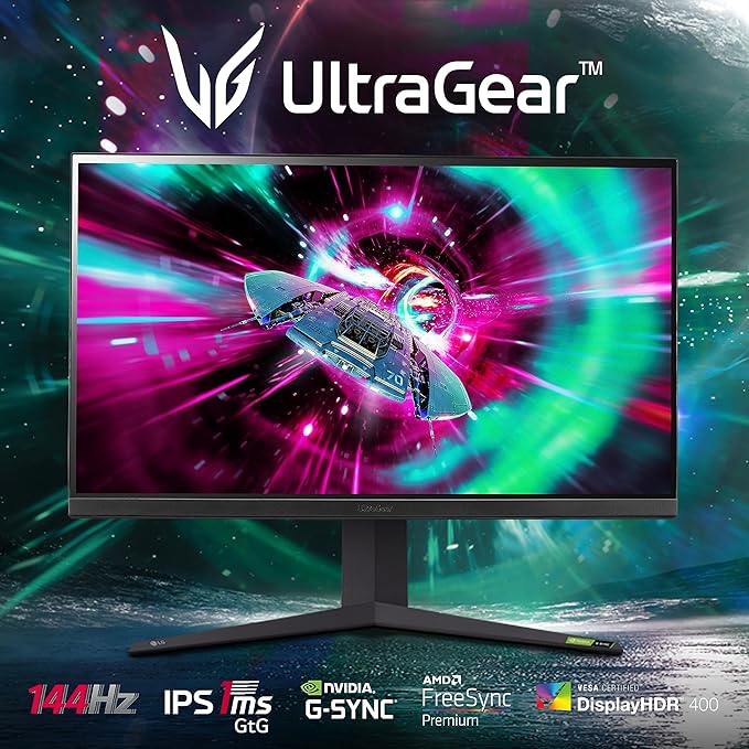 LG UltraGear 32GR93U-B 4K UHD 144Hz FreeSync IPS 32in Monitor