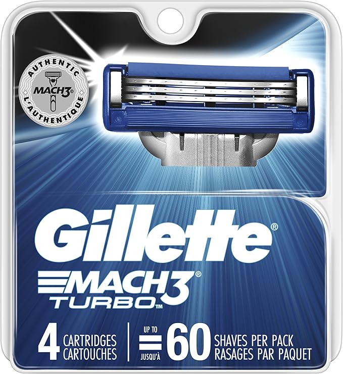 Gillette, Mach3 Turbo, 4 Cartridges