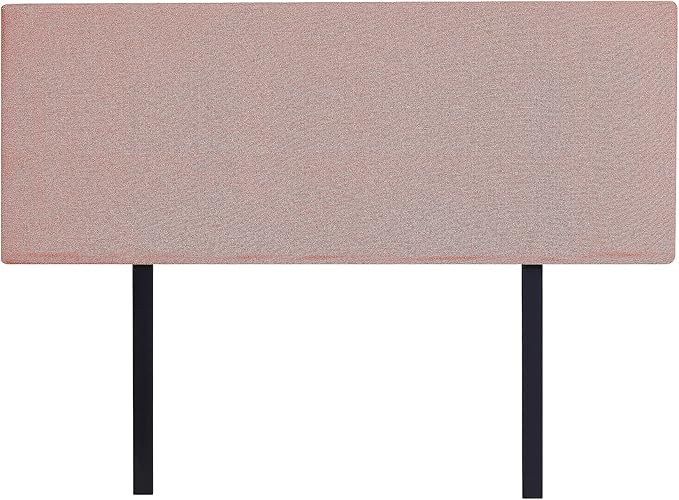 Linen Fabric Double Bed Deluxe Headboard Bedhead - Pearl Copper Brown