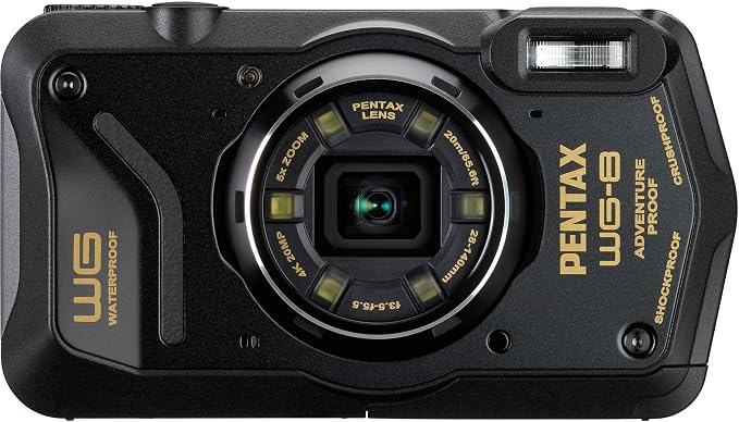 Pentax WG-8 Waterproof Compact Camera - Black